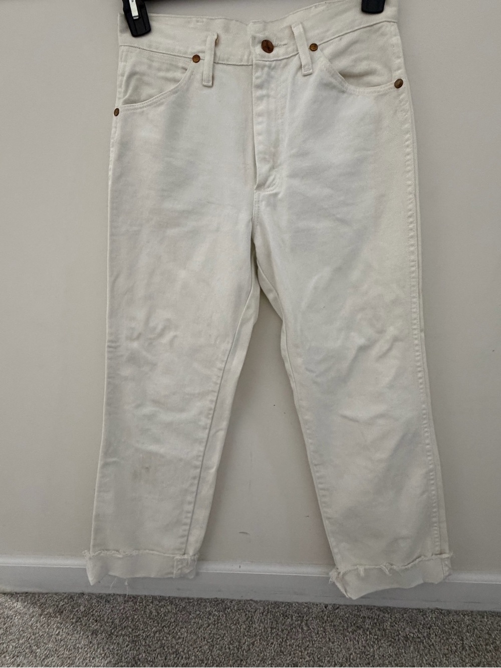 Wrangler Women's White Straight Leg Jeans